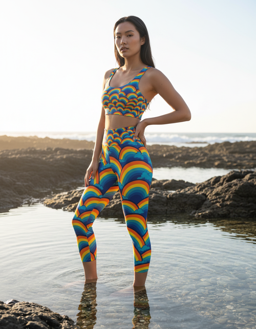 Prism Capri Yoga Leggings Capri Yoga Leggings — Dripper