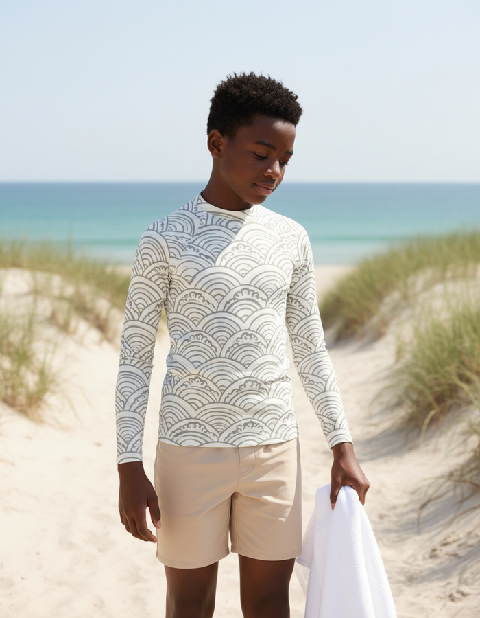 Rashguard — Youth White Onyx Aoi