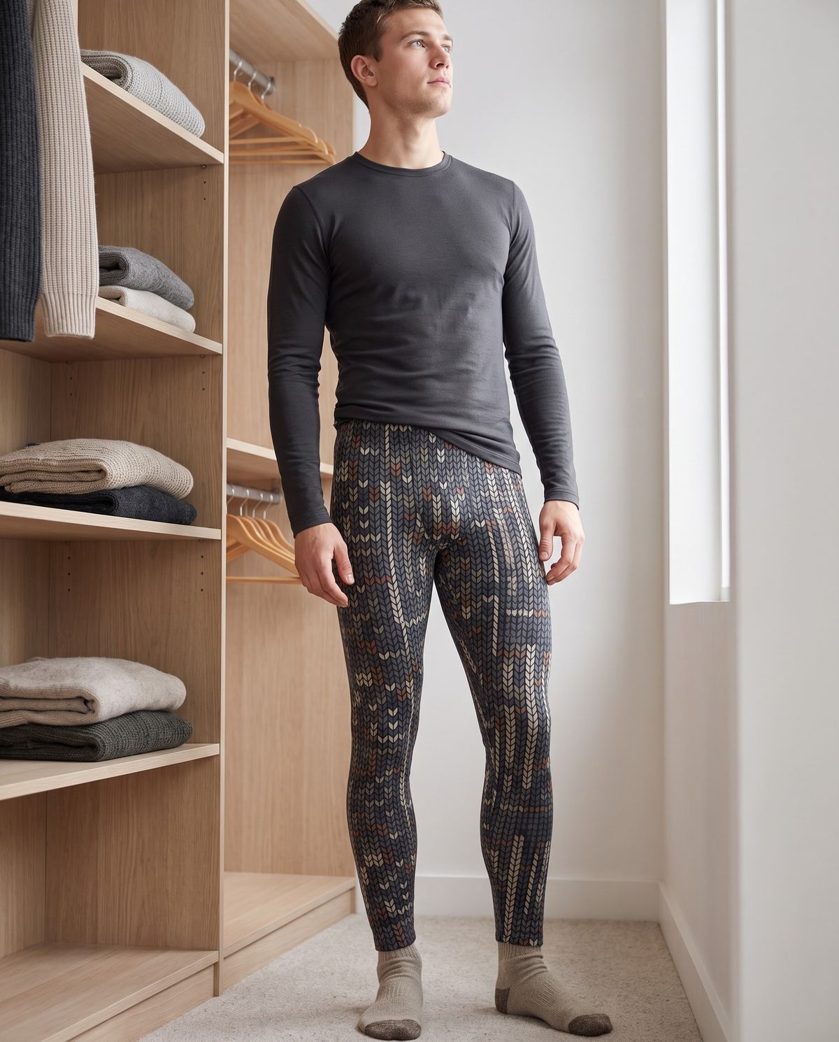Birchbark Base Layer Men's Leggings — Lolekai