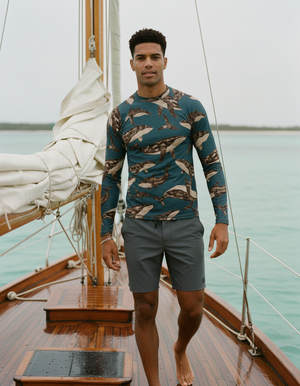 Coffee Bean Breeze Rash Guard Men's Rashguard — Dripper