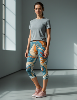 The Uncoiled Capri Leggings capri leggings