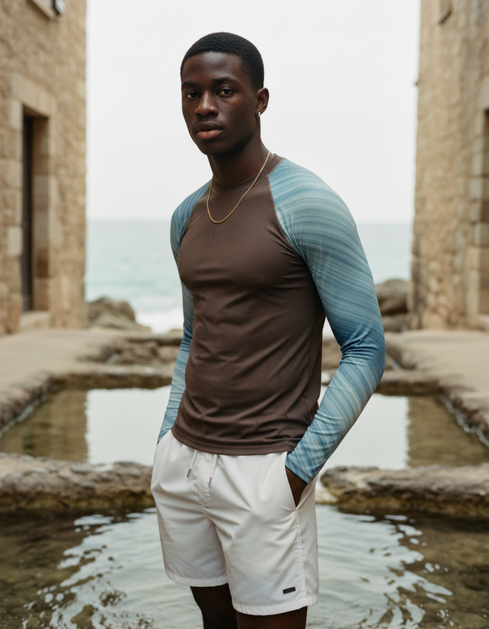 Rashguard — Men's Blue Aura Spectrum