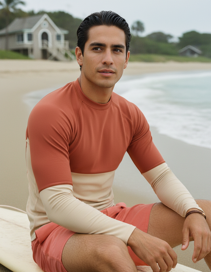 Rashguard — Men's Burnt Sienna Bhinneka
