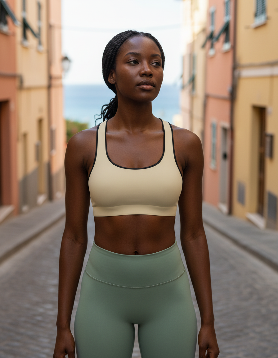 Classic Sports Bra in Oatmeal