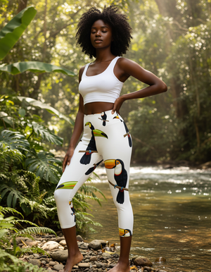 Jungle Capri Yoga Leggings Capri Yoga Leggings — Dripper