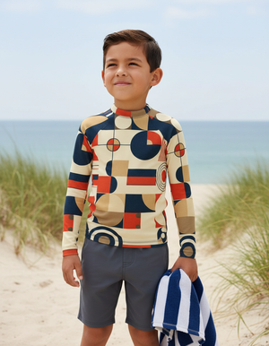 Amber Haze Form Kids Rash Guard Kids Rash Guard — Dripper