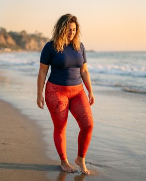 Lava Falls Mirage plus size leggings
