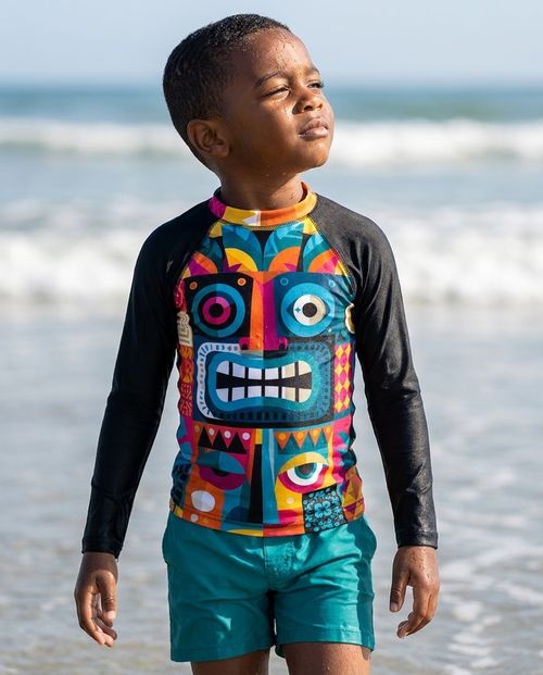 Boys Moai boys rashguards