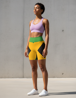 Jamaican Collection Yoga Shorts yoga shorts