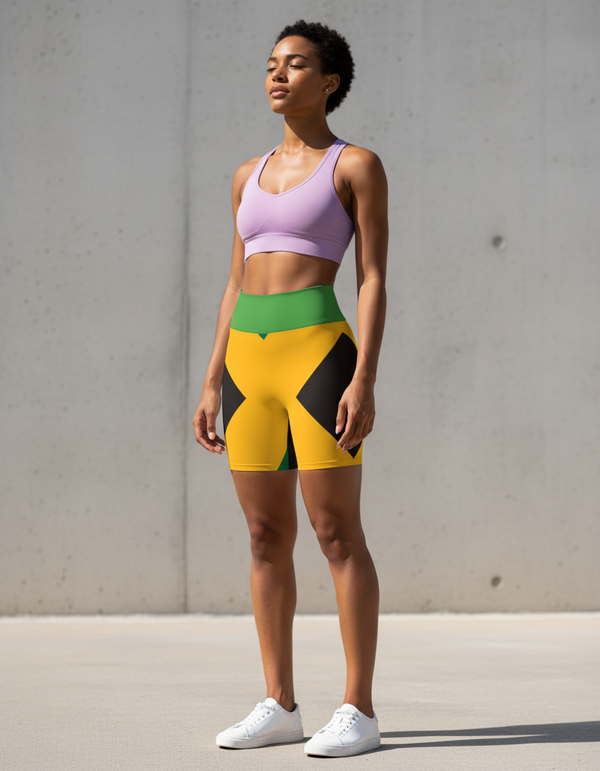 Jamaican Collection yoga shorts