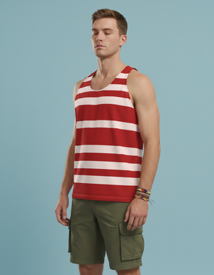 Men's Fiery Red Tide men's tank tops