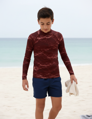 Youth Fiery Red Eclipse youth rashguards