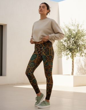 Zellij Leggings Women's Leggings — Dripper
