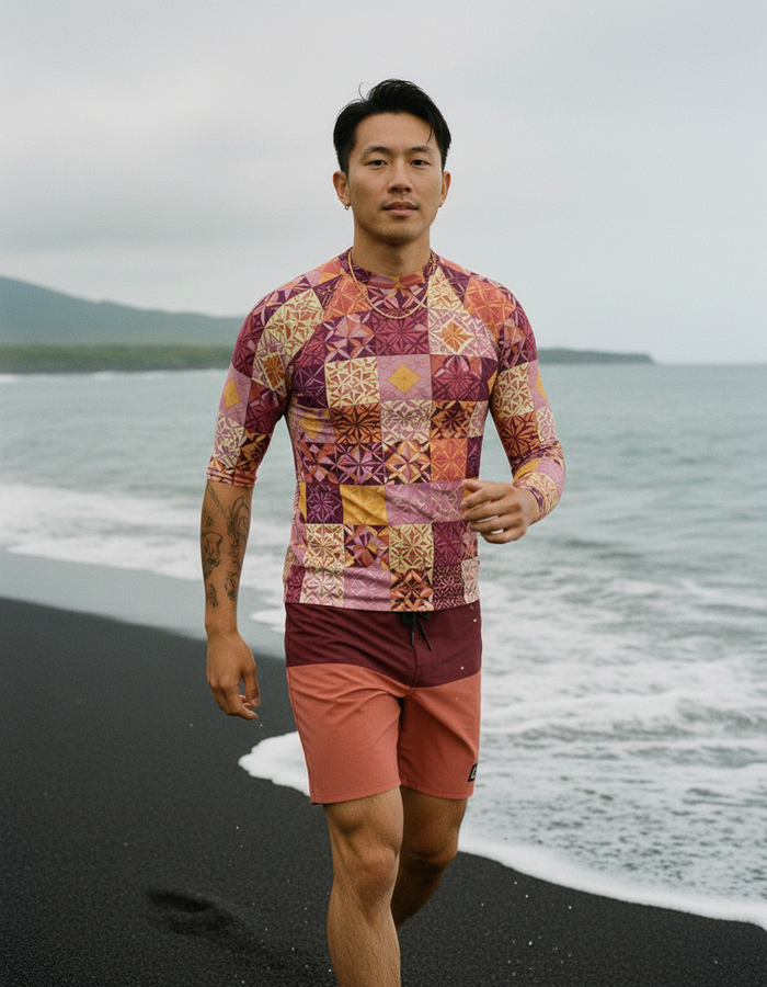 Rashguard — Men's Millennial Pink Pulse