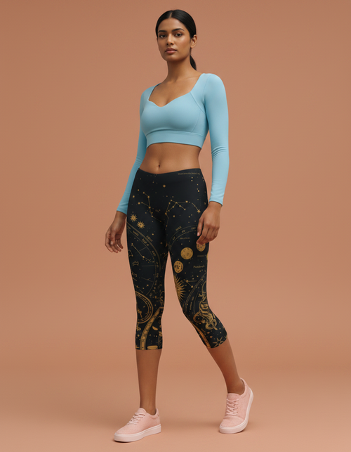 Cosmos Capri Leggings Capri Leggings — Dripper