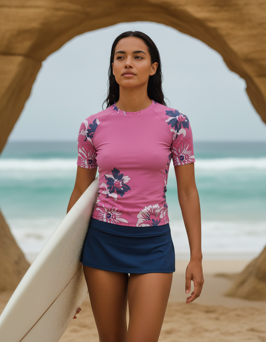 Short Sleeve in Electric Fuchsia Elysian