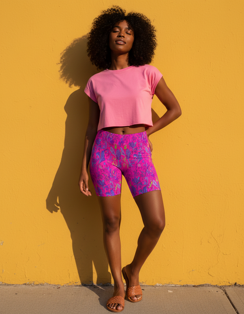 Purple women's short shorts — Dripper