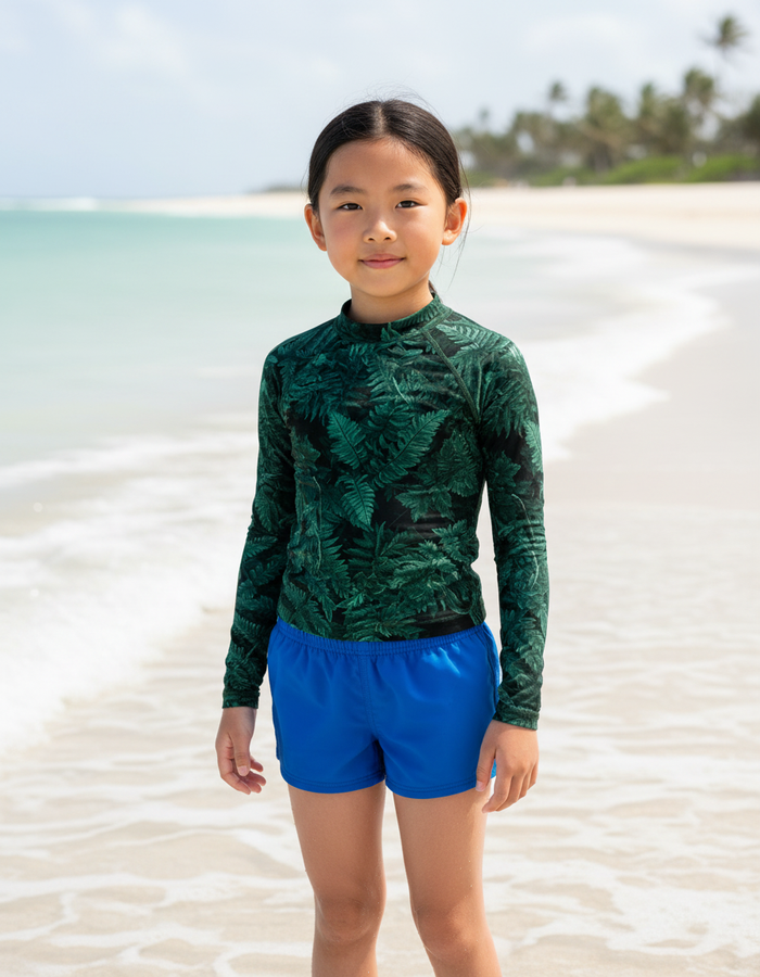 Rashguard — Kids Alexandrite Verdant