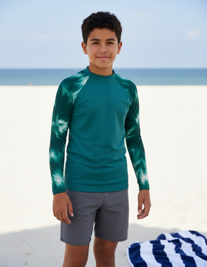 Alexandrite Glacier Rash Guard Youth Rash Guard — Dripper