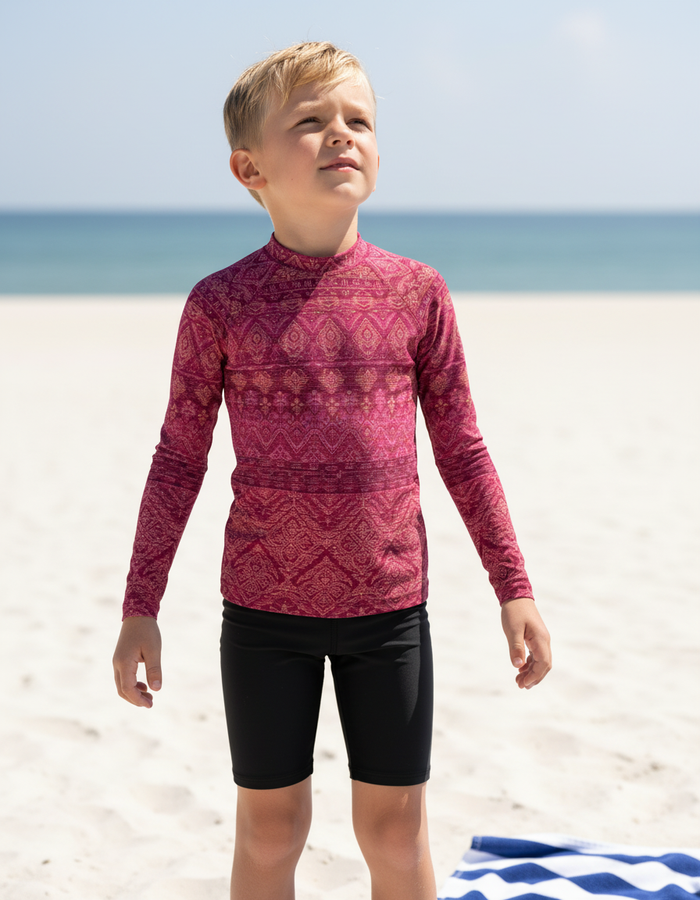 Rashguard — Kids Hot Pink Serenade