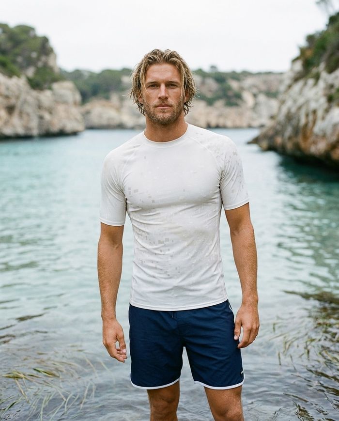 Rashguard — Men's White Onyx Mirage