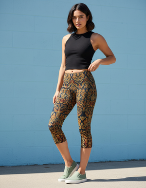 Lotus Capri Leggings Capri Leggings — Dripper