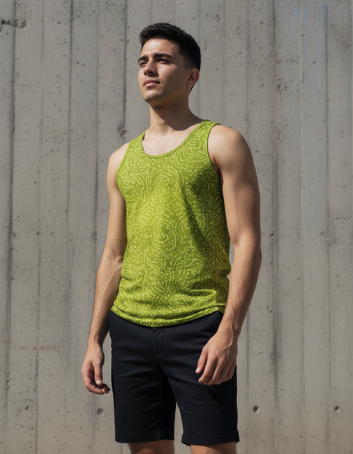Lime Taal Tank Top Men's Tank Top — Dripper