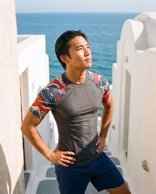 Koi Rash Guard Men's Rashguard — Lolekai