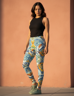Azulejo full-length leggings