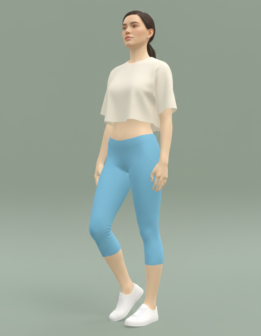 Capri Leggings in Robin Egg