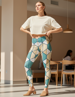 Turtle full-length leggings