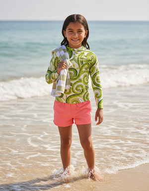 Kids Lime Spectrum kids rashguards