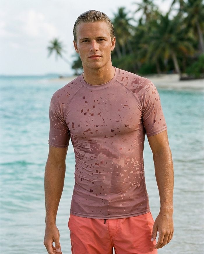 Rashguard — Men's Dusty Rose Zest
