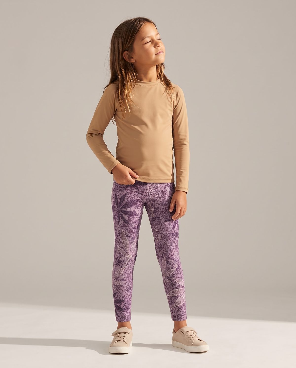 Burnished Lilac Kumo Girls Leggings Girls Leggings — Lolekai