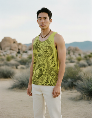 Men's Lime Ember tank tops