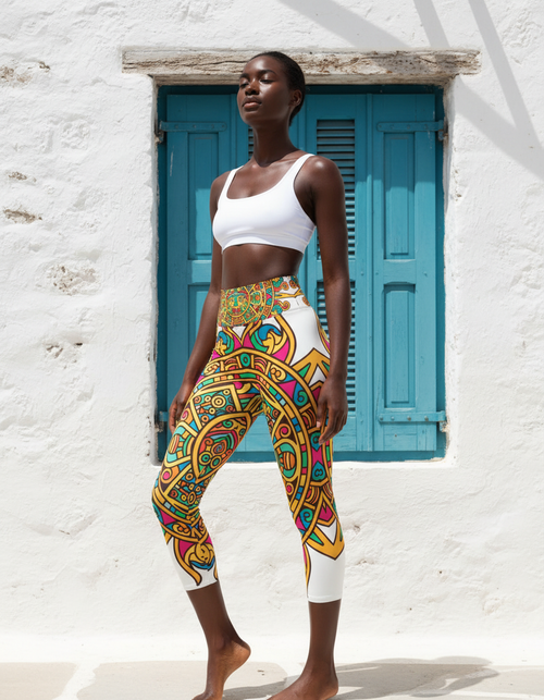 Coyote Capri Yoga Leggings Capri Yoga Leggings — Dripper