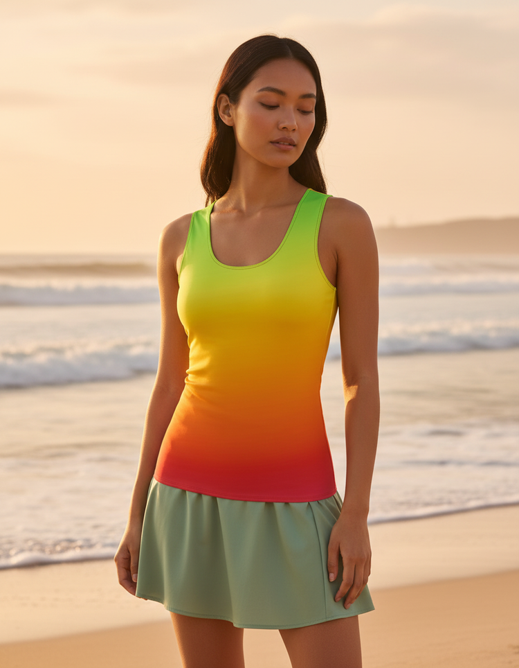 Vivid Glow Lustre Tank Top