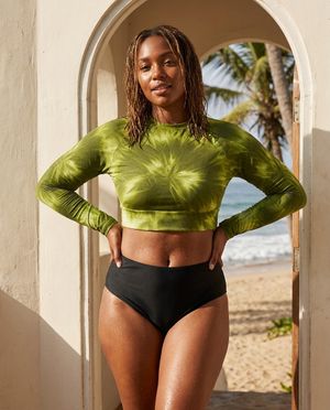 Women's Acacia Glacier women's crop-top rashguards