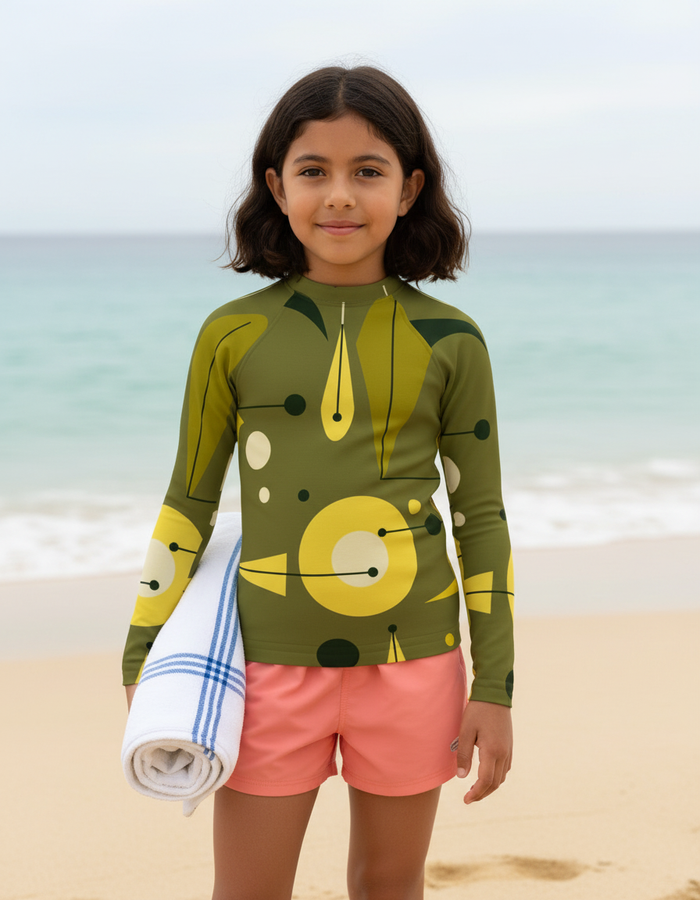 Rashguard — Kids Runway Chartreuse