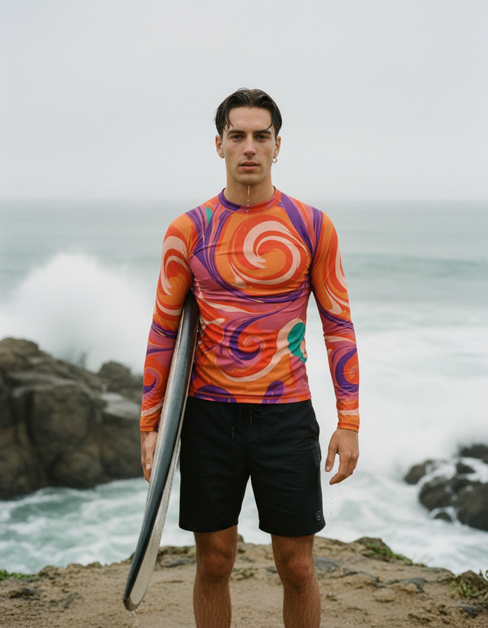 Rashguard — Men's Burnt Sienna Euphoria