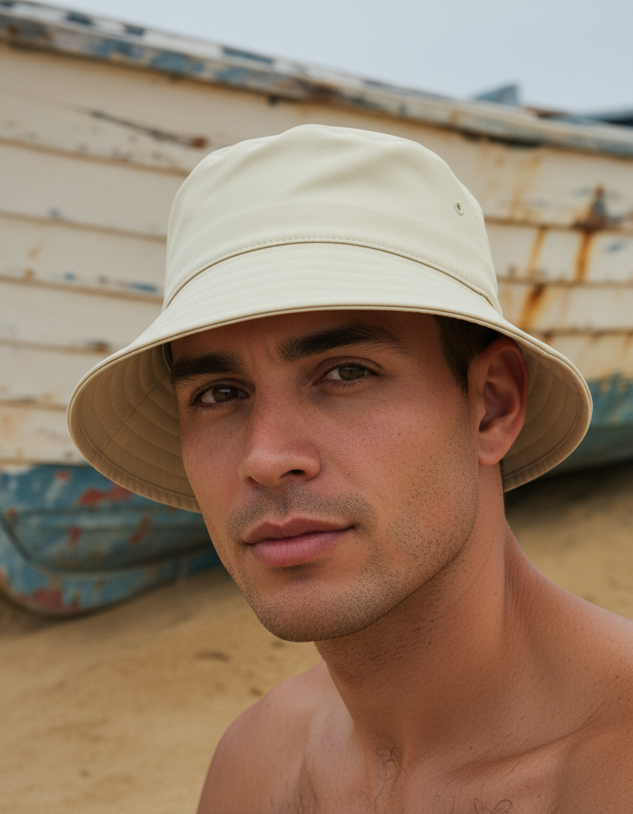 Bucket hat in Oatmeal