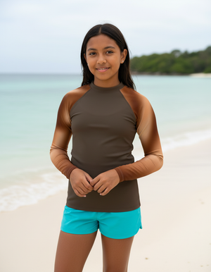 Coffee Bean Chroma Rash Guard bikini — Dripper