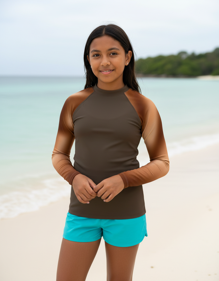 Rashguard — Youth Coffee Bean Chroma