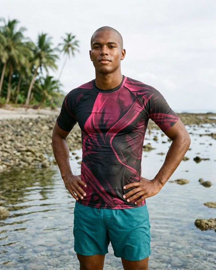 Rashguard — Men's Electric Fuchsia Shinobi