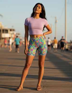 Iridescence women's short shorts
