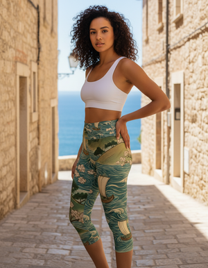 Edo Leggings Capri Yoga Leggings — Dripper
