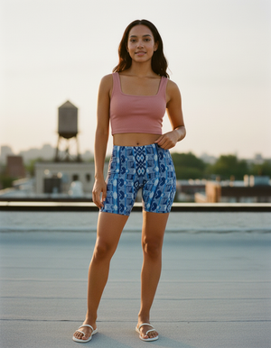 Blue Aura Ubuntu women's short shorts