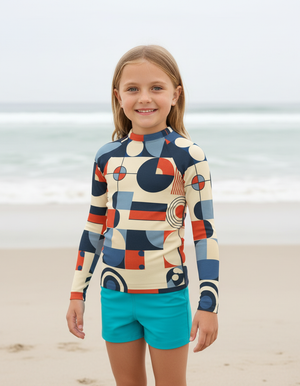 Blue Aura Form Kids Rash Guard Kids Rash Guard — Dripper