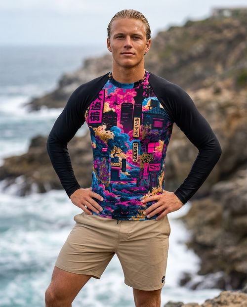 Men's Bakeneko men's rashguards