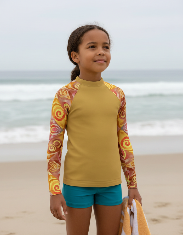 Rashguard — Kids Amber Haze Prism